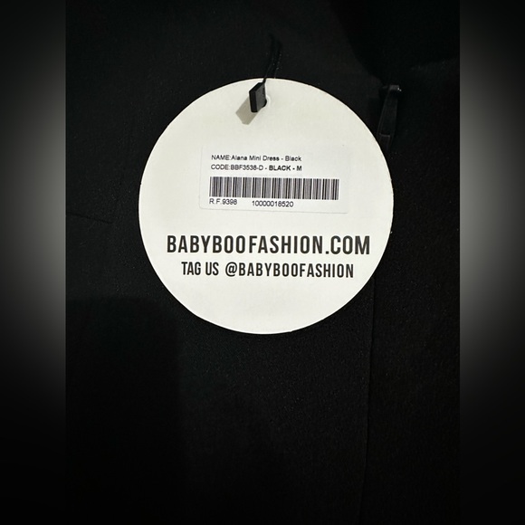 Babyboo Alana mini dress. Black, size medium. - Picture 2 of 3
